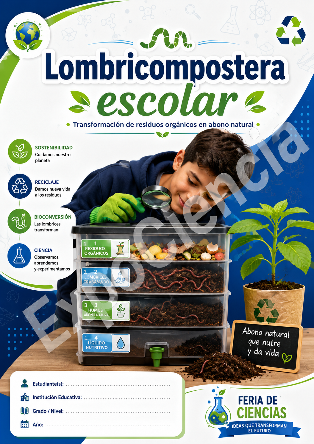 Lombricompostera escolar