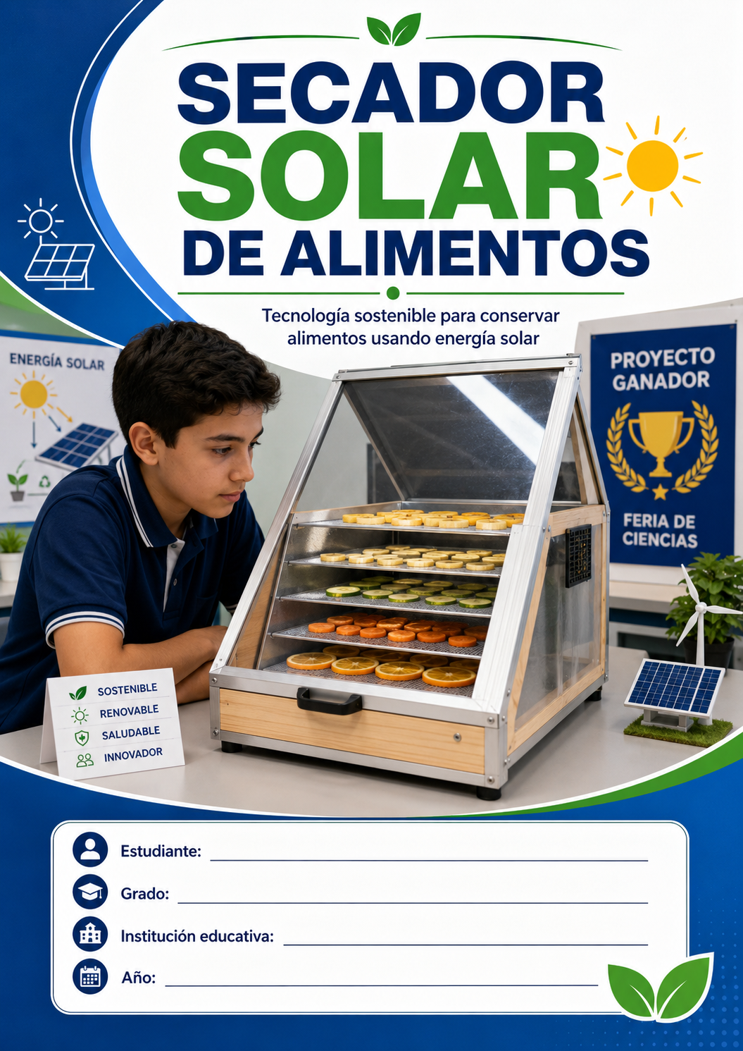 Secador solar de alimentos
